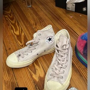 Converse Light Pink High-Top Sneakers
